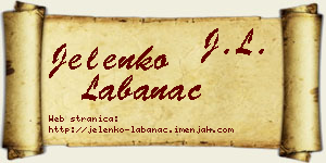 Jelenko Labanac vizit kartica